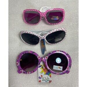 Girls Fashion Plastic Sunglasses Pink Purple Fits Girls up to 8  NWT Lot